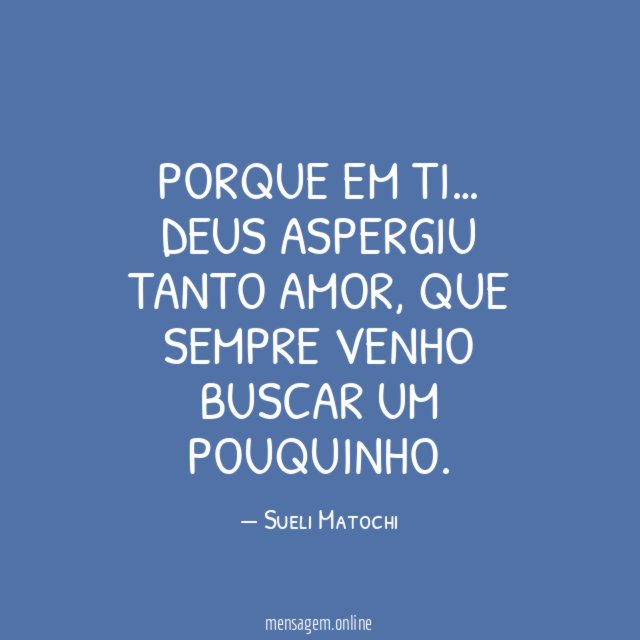 Porque em ti