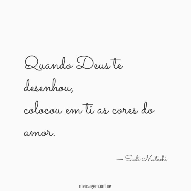 Quando Deus te desenhou