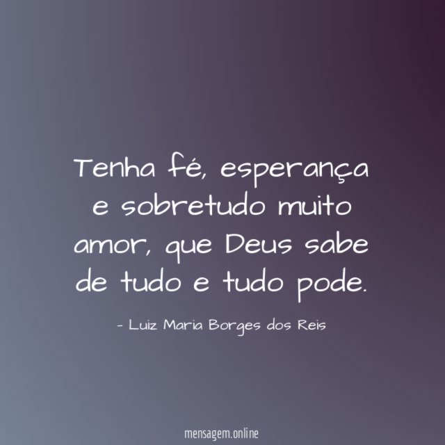 Tenha fé