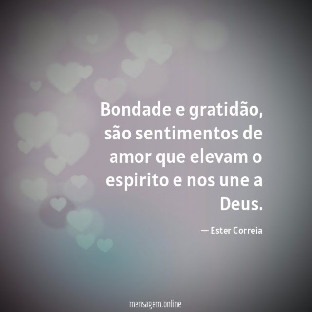Bondade e gratidão