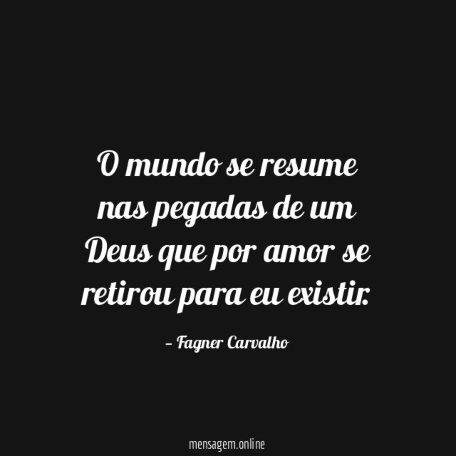 O mundo se resume nas pegadas de um