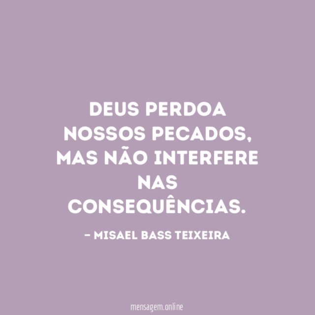 Deus perdoa nossos pecados