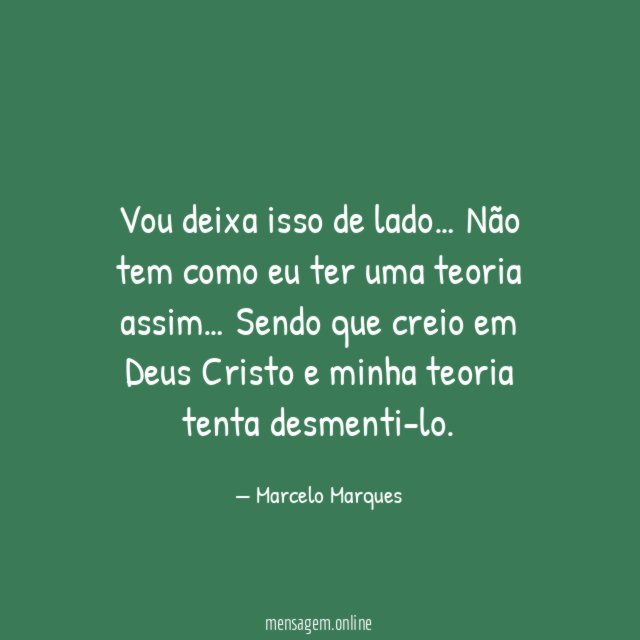 Vou deixa isso de lado
