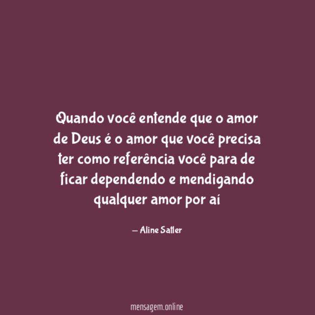 Quando você entende que o amor de Deus