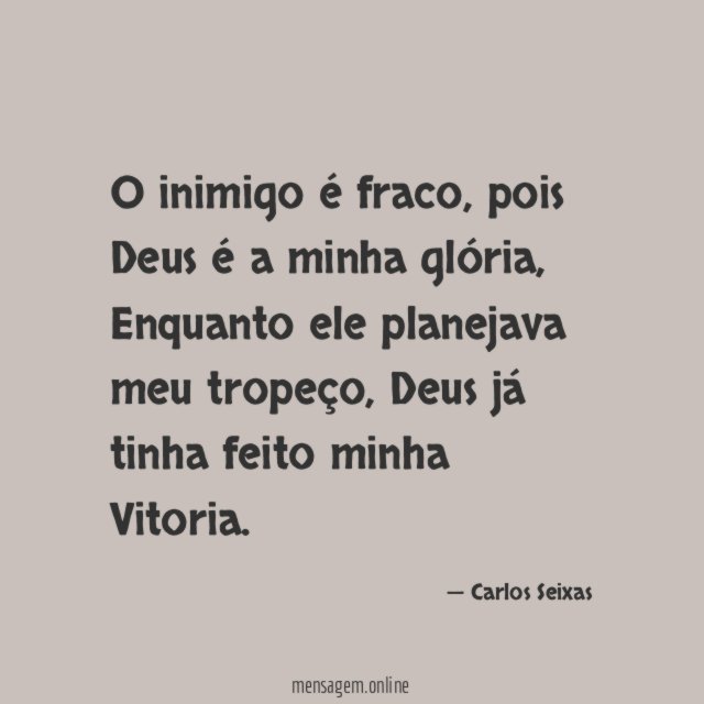 O inimigo é fraco