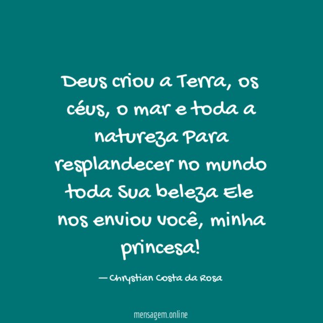 Deus criou a Terra
