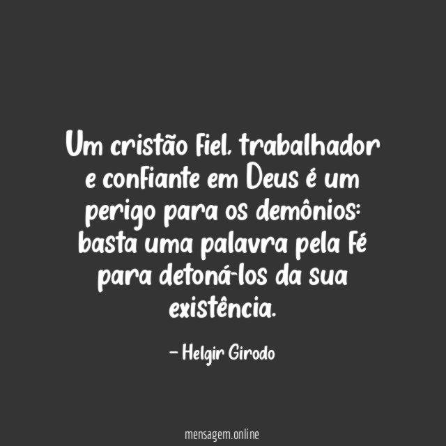 Um cristão fiel