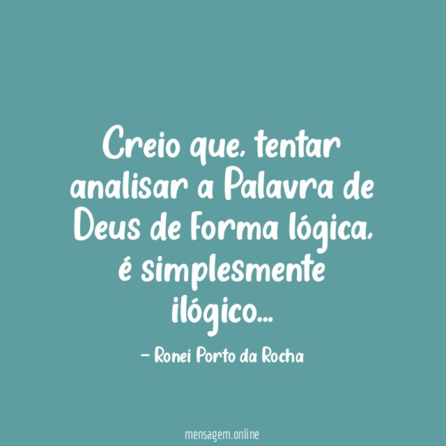 Creio que