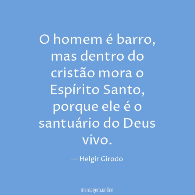 O homem é barro