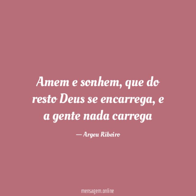 Amem e sonhem