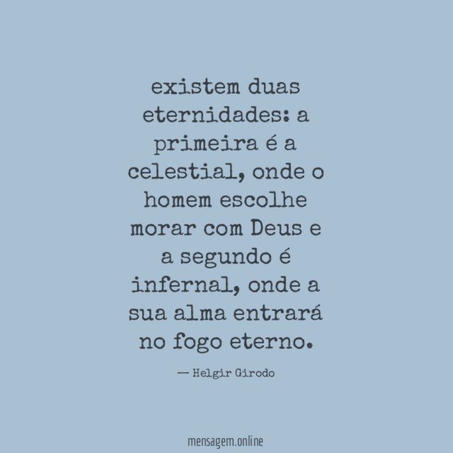 existem duas eternidades