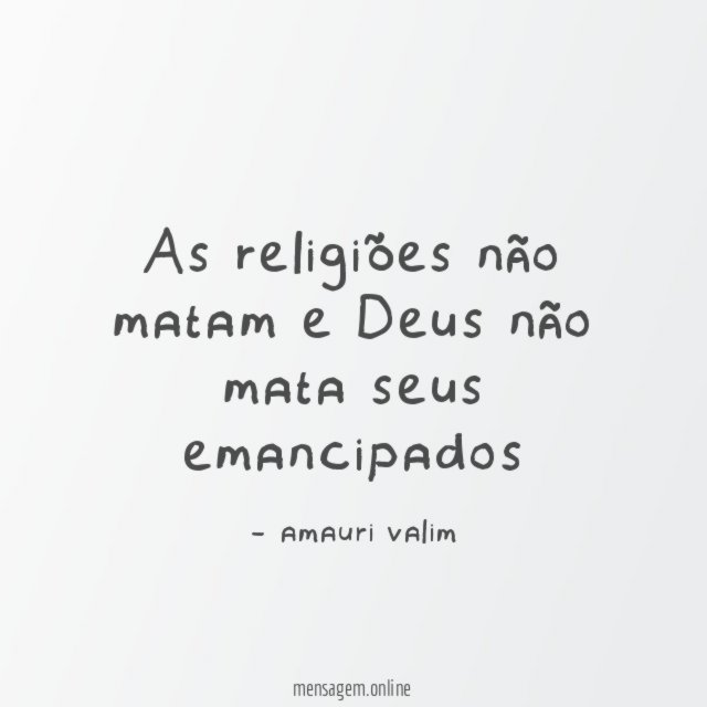 As religiões não matam e Deus não mata