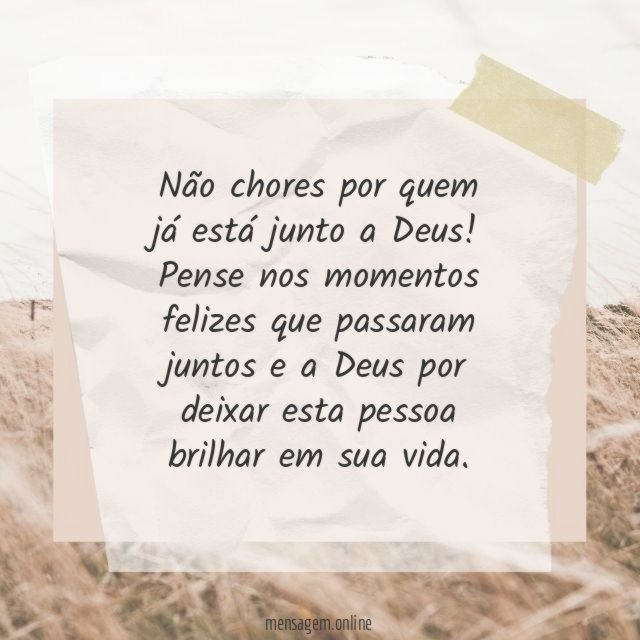 Não chores
