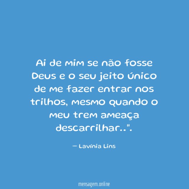 Ai de mim se não fosse Deus