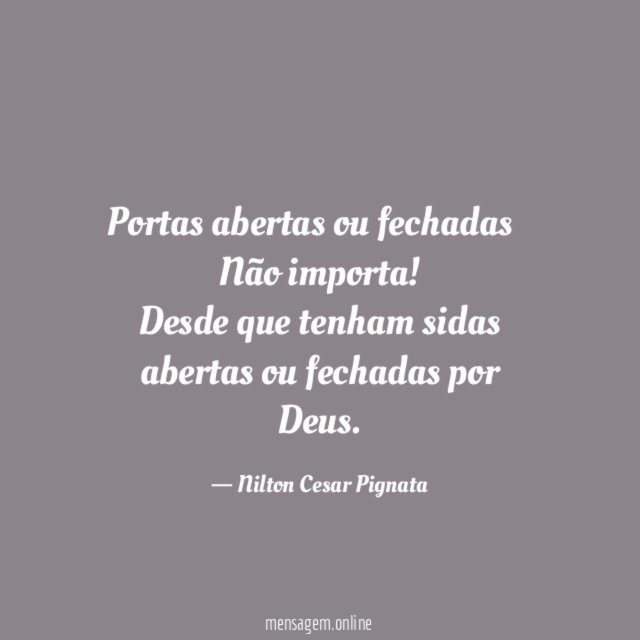 Portas abertas ou fechadas