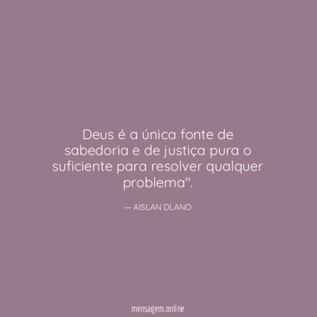 Deus é a única fonte de sabedoria