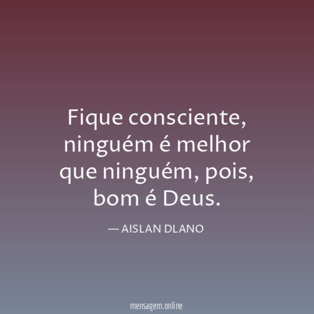 Fique consciente