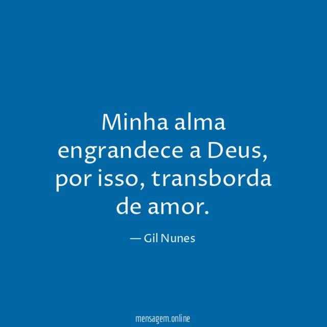 Minha alma engrandece a Deus