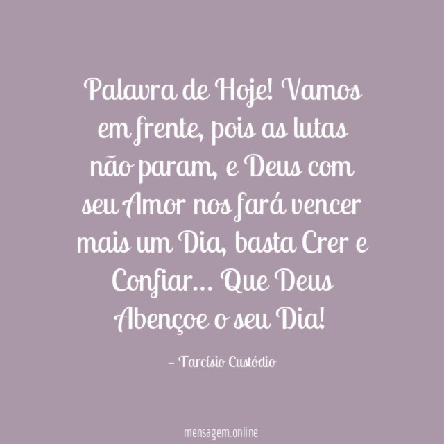 Palavra de Hoje
