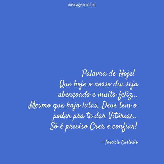 Palavra de Hoje