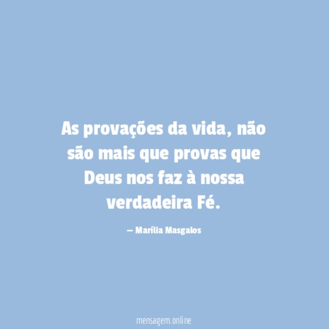 As provações da vida
