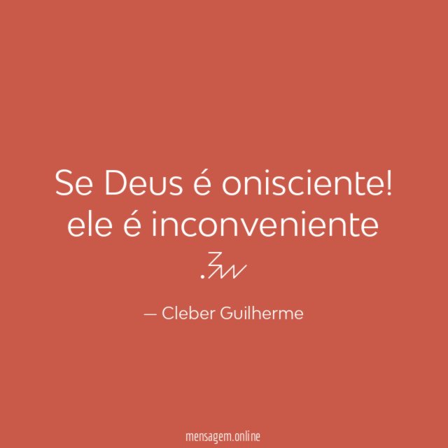 Se Deus é onisciente