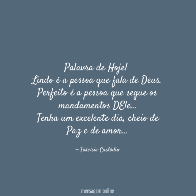 Palavra de Hoje