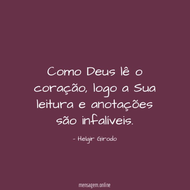 Como Deus lê o coração