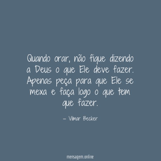 Quando orar