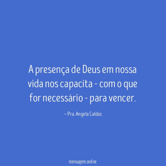 A presença de Deus em nossa vida nos