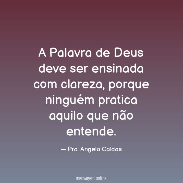 A Palavra de Deus deve ser ensinada com clareza