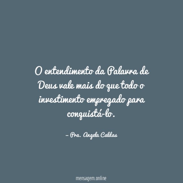 O entendimento da Palavra de Deus vale mais