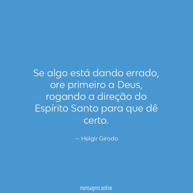 Se algo está dando errado