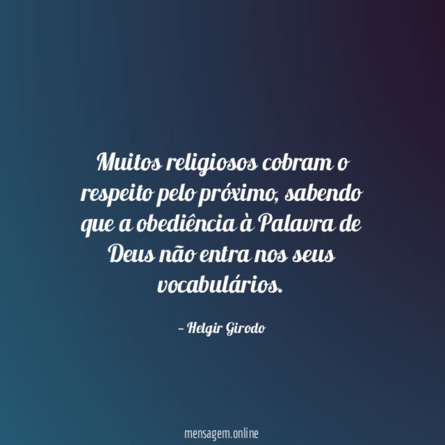 Muitos religiosos cobram o respeito pelo próximo