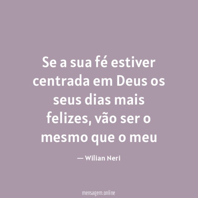 Se a sua fé estiver centrada em Deus