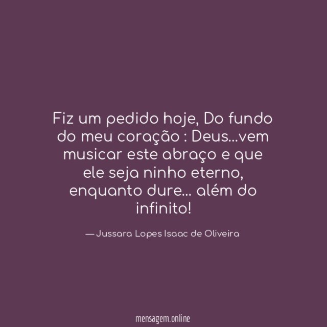 Fiz um pedido hoje