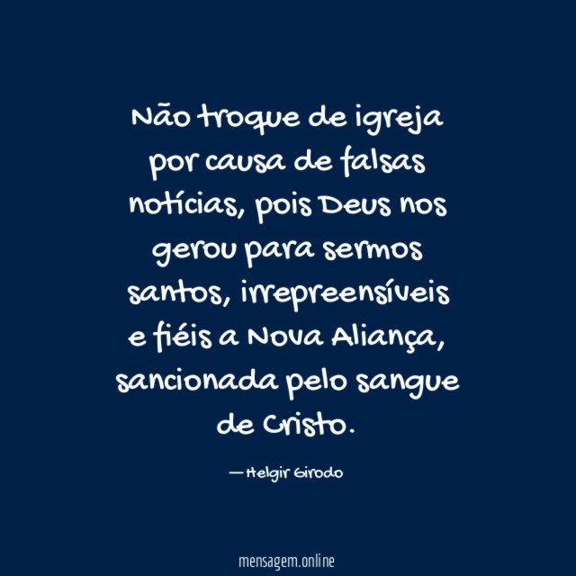 Não troque de igreja por causa de falsas notícias