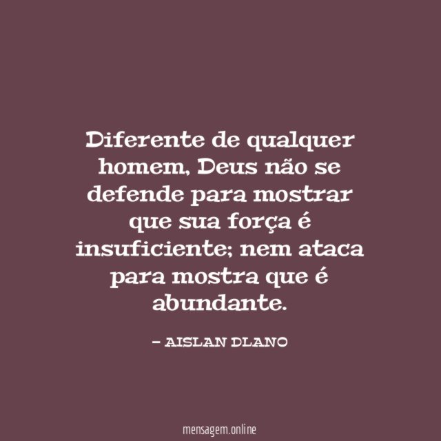 Diferente de qualquer homem