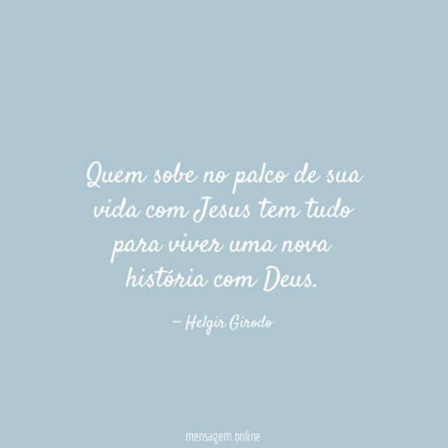 Quem sobe no palco de sua vida com
