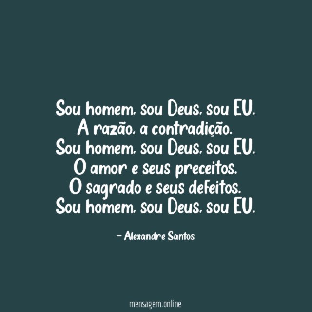 Sou homem