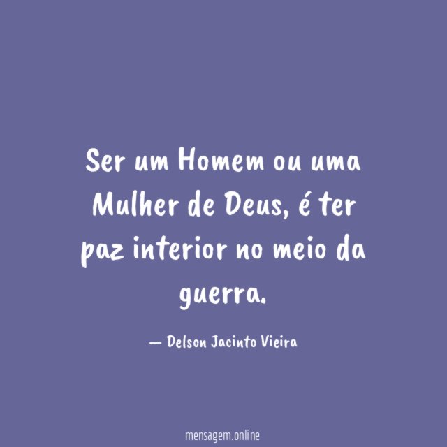Ser um Homem ou uma Mulher de Deus