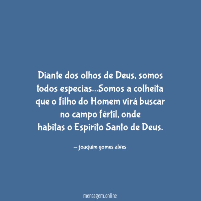 Diante dos olhos de Deus