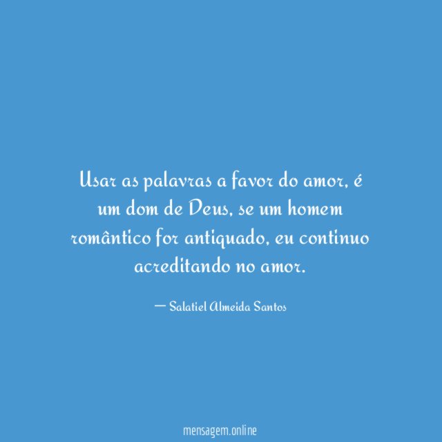 Usar as palavras a favor do amor