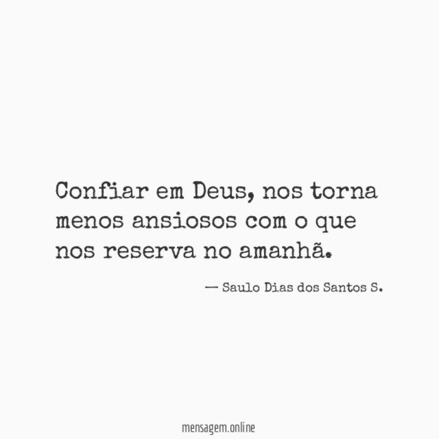 Confiar em Deus