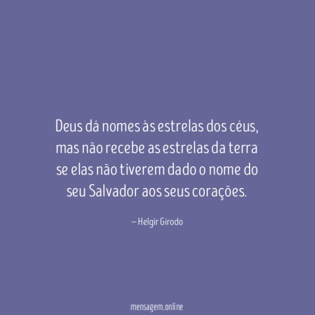 Deus dá nomes às estrelas dos céus