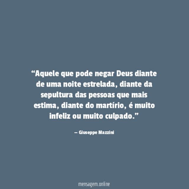 Aquele que pode negar Deus diante de uma noite estrelada