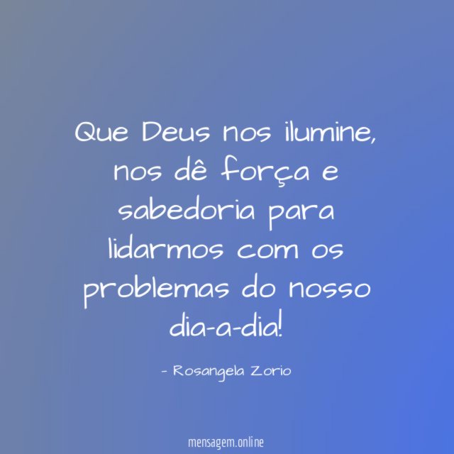 Que Deus nos ilumine