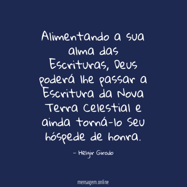 Alimentando a sua alma das Escrituras
