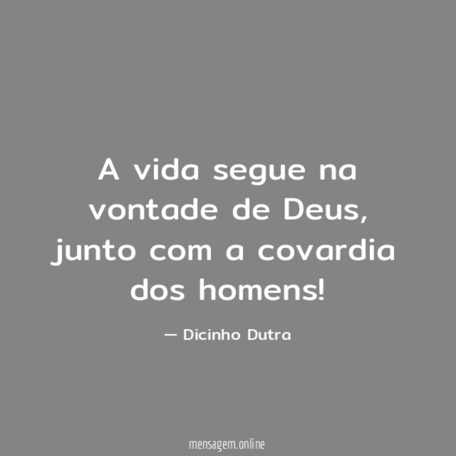 A vida segue na vontade de Deus