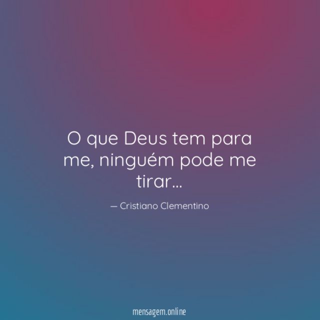 O que Deus tem para me